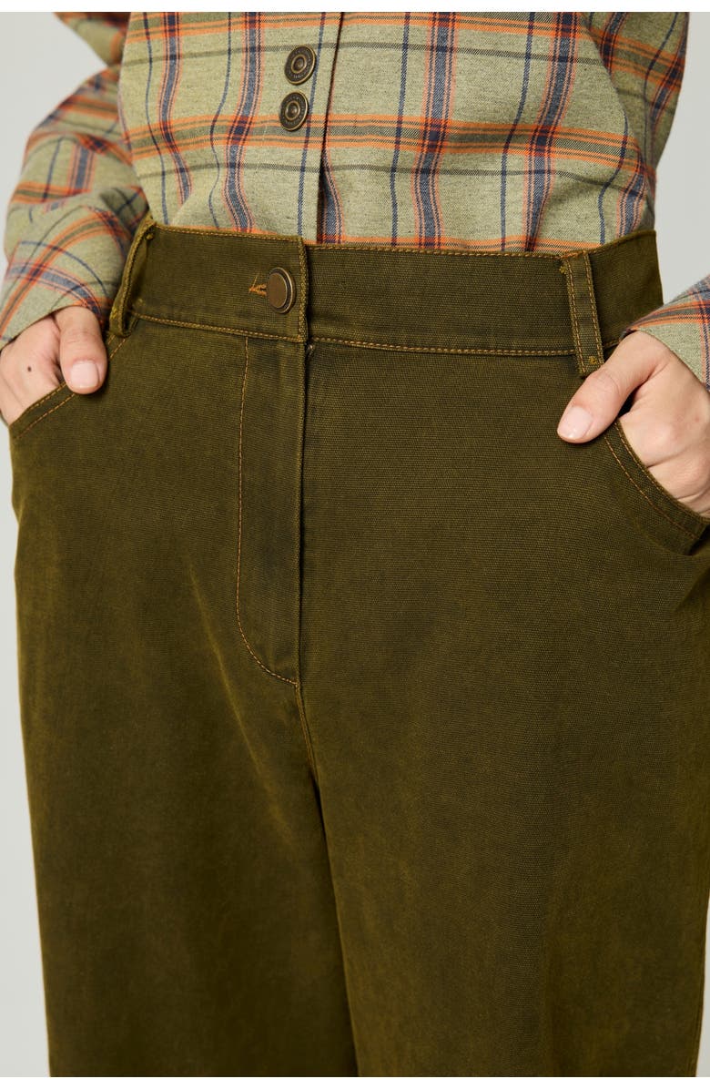 Nocturne Vintage Wash Corduroy Pants, Alternate, color, Khaki