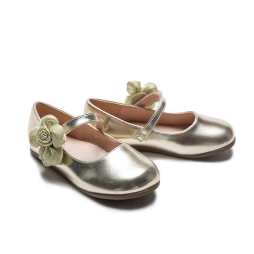 Tulleen Margot Pearl Band Flats In Metallic