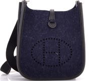 Pre-Owned Hermes Evelyne Bag Gen III Felt TPM