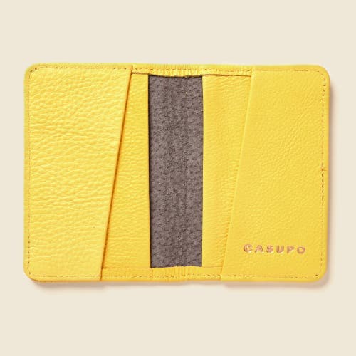 Casupo Compact Bifold With Rfid Protection In Yellow
