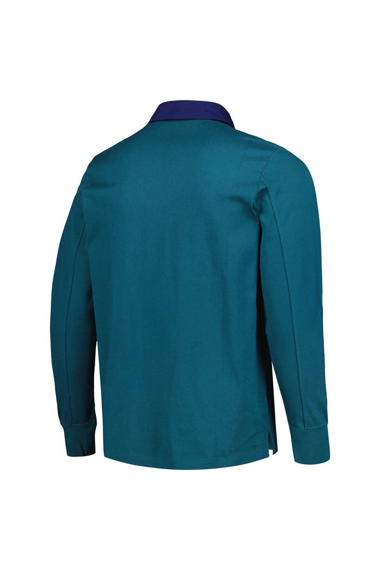 Men's adidas 2023 Player Green LA Galaxy Travel Long Sleeve Polo, Alternate, color, Green