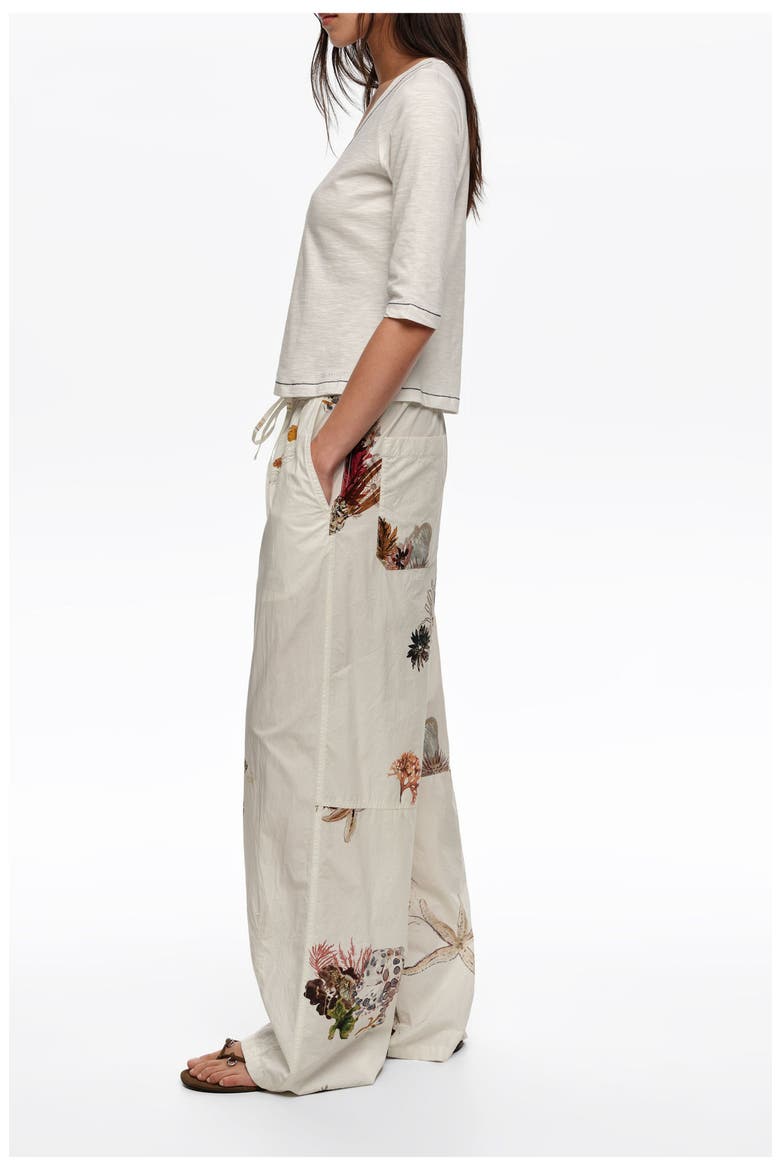 Cotton Jogger Trousers, Alternate, color, SEABED OFF WHITE
