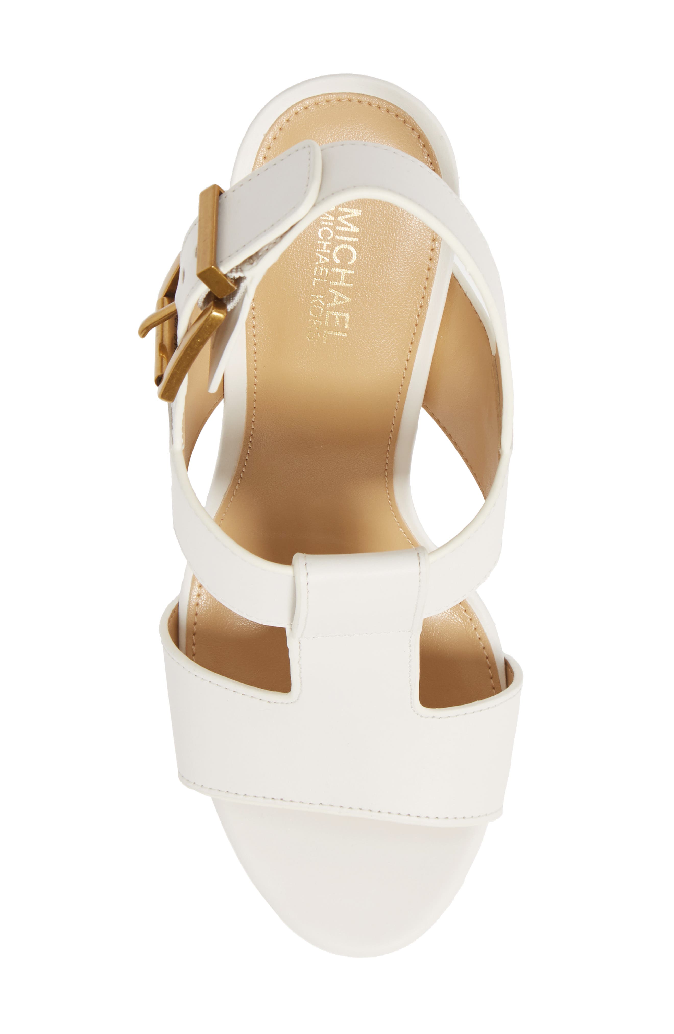 Becker Block Heel Platform Sandal, Alternate, color, OPTIC WHITE LEATHER
