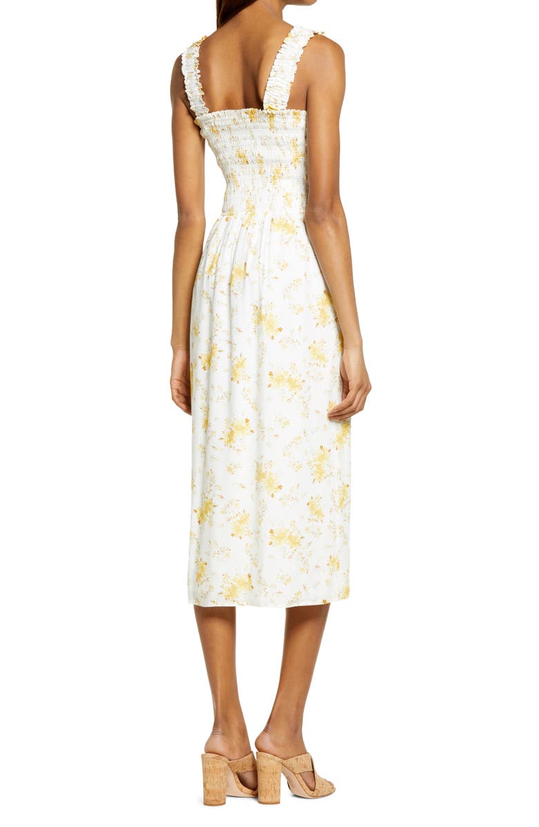 WAYF Rashida Smocked Sundress, Alternate, color,