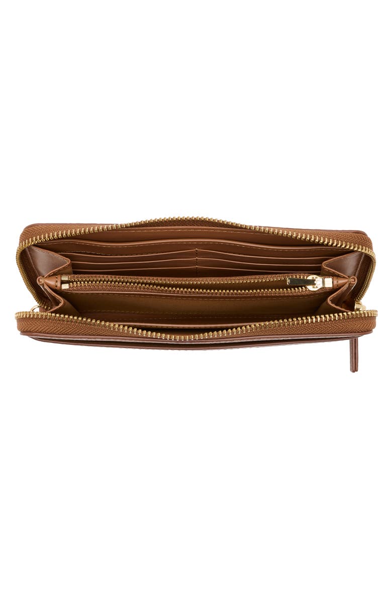 The Continental Leather Wristlet, Alternate, color, ARGAN OIL