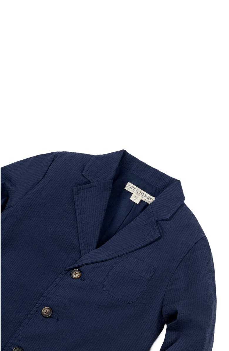 Hope & Henry Boys' Organic Seersucker Suit Jacket, Toddler, Alternate, color,
