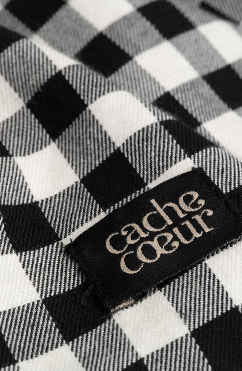 Cache Coeur Patti Short pregnancy and nursing dress, Alternate, color, Black / White