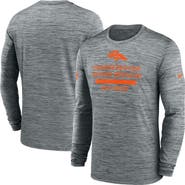 Nike Men's Nike Gray Denver Broncos Sideline Velocity Performance Long Sleeve T-Shirt