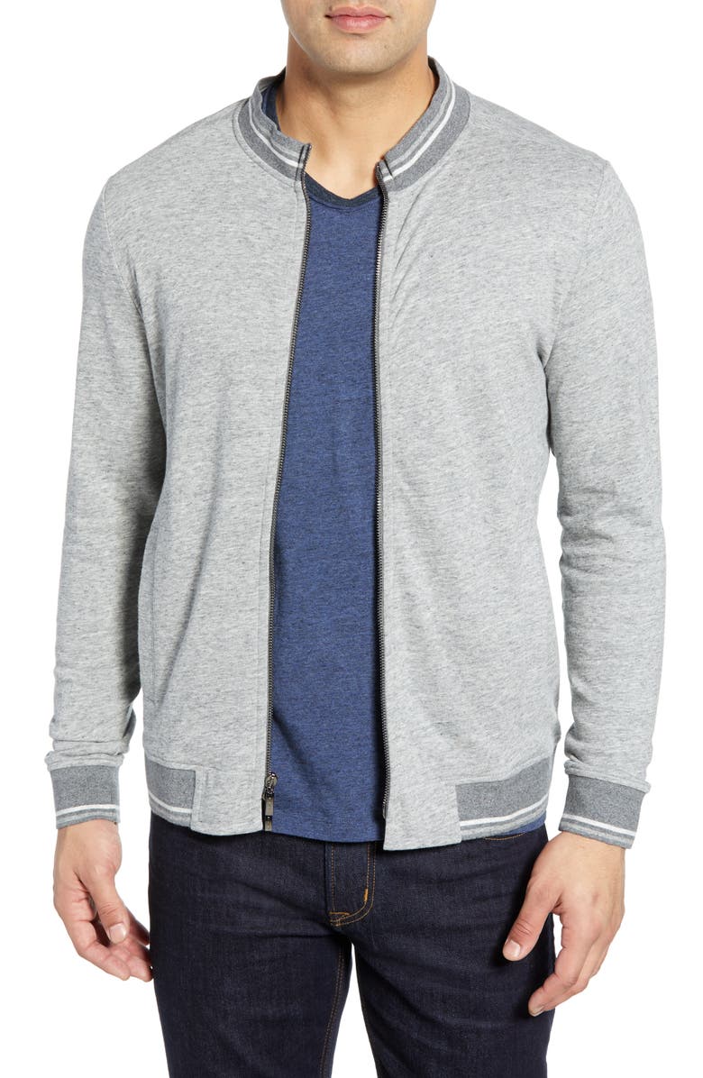 Robert Barakett Marshall Zip Basketball Jacket, Main, color,