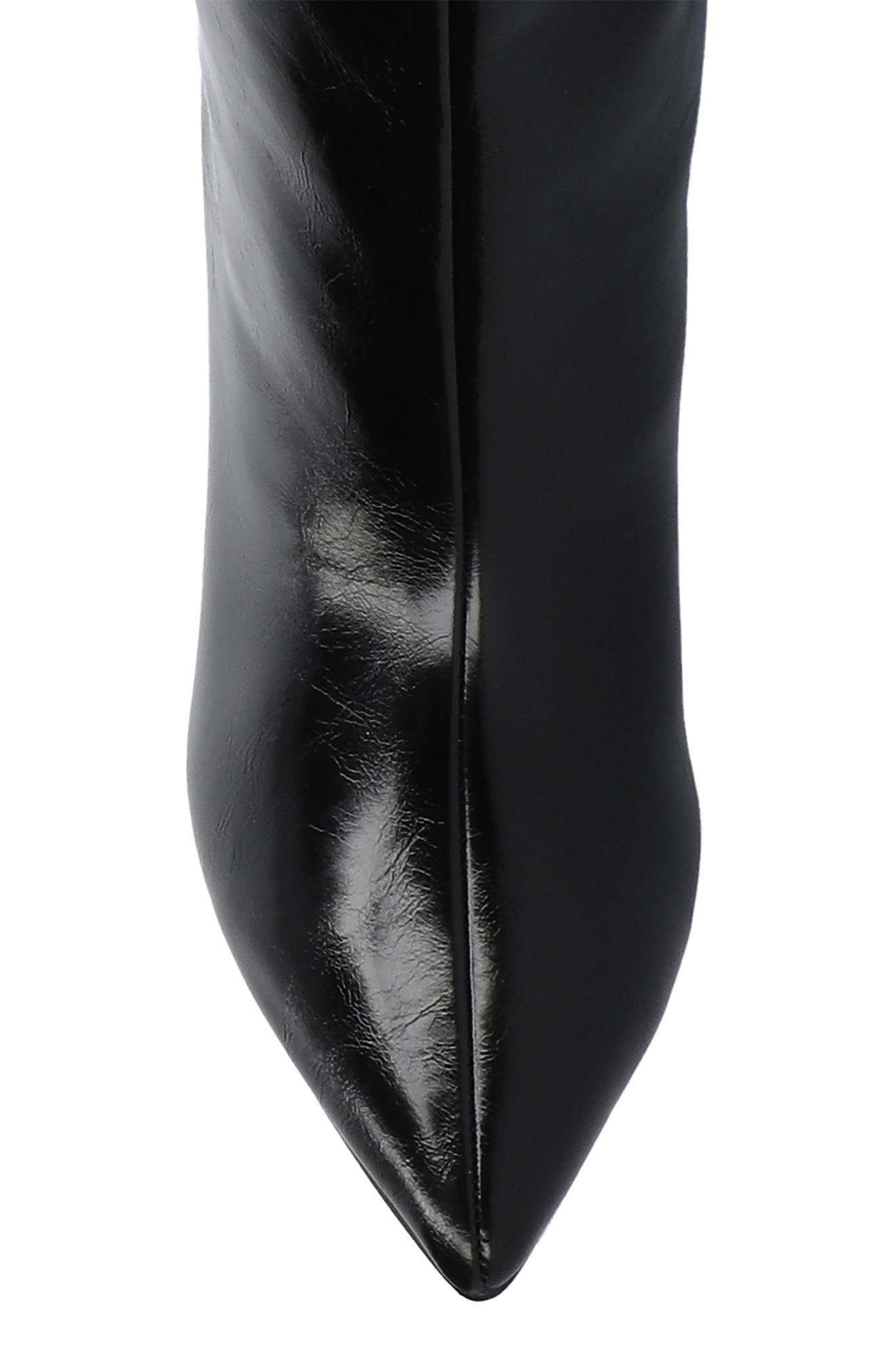 Journee Collection Rehela Boot - Wide Width & Wide Calf, Alternate, color, Black Patent