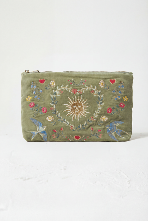 Earth Goddess Velvet Everyday Pouch