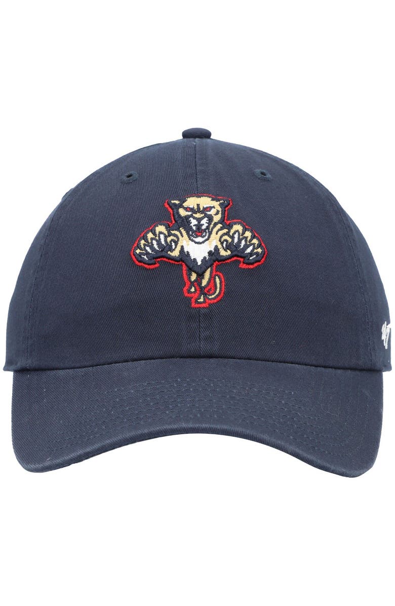 '47 Men's '47 Navy Florida Panthers Clean Up Adjustable Hat, Alternate, color,