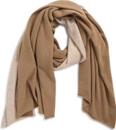 Vince Boiled Cashmere Border Wrap Scarf