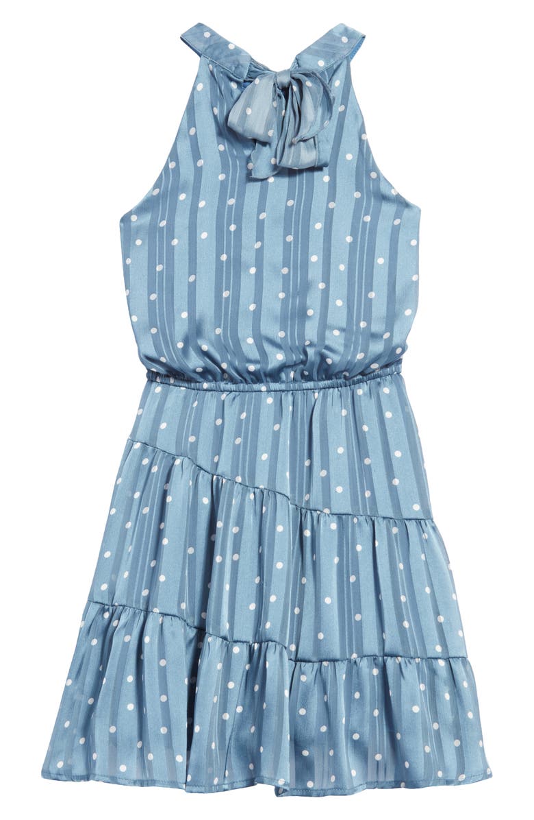 Ava & Yelly Kids' Polka Dot & Stripe Dress, Alternate, color, 
