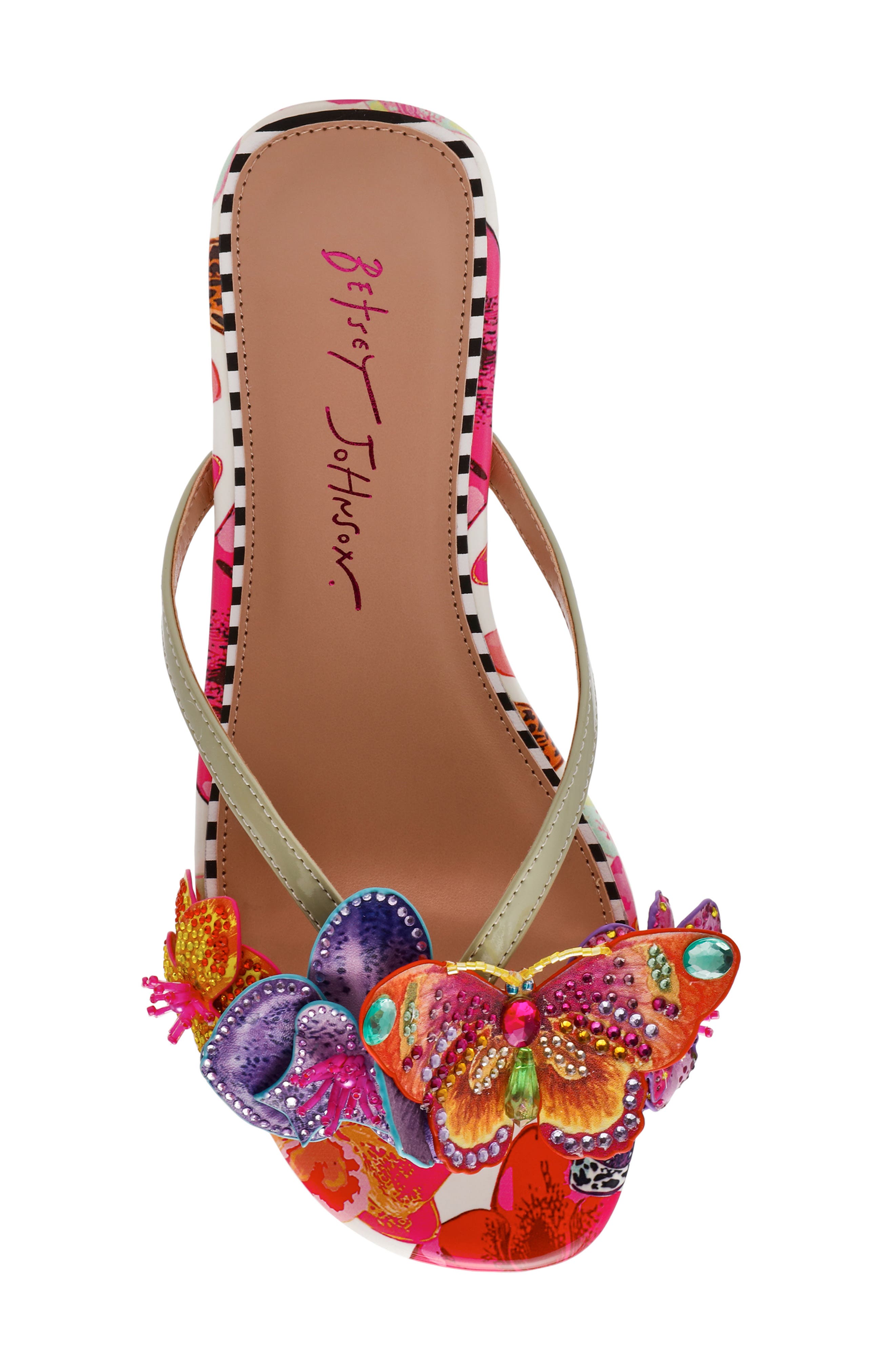 Betsey Johnson Nicolle Sandal, Alternate, color, White Multi