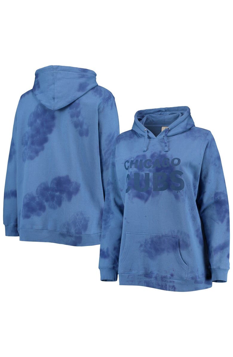 PROFILE Women's Royal Chicago Cubs Plus Size Cloud Pullover Hoodie, Main, color, 