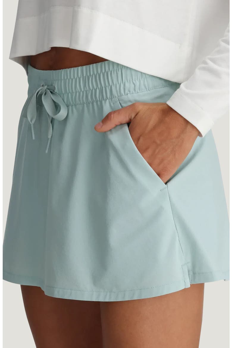 Driftlight Drawstring Miniskirt, Alternate, color, OCEAN MIST