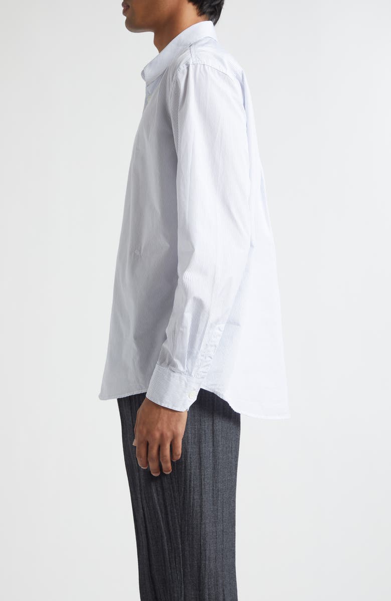 Beyond Stripe Cotton Poplin Button-Up Shirt