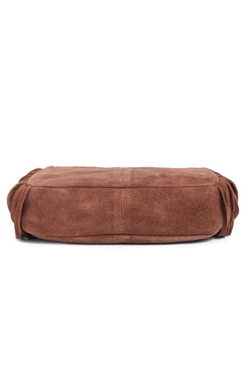 Lucky Brand Bran Nyra Small Fringe Crossbody Bag In Brown