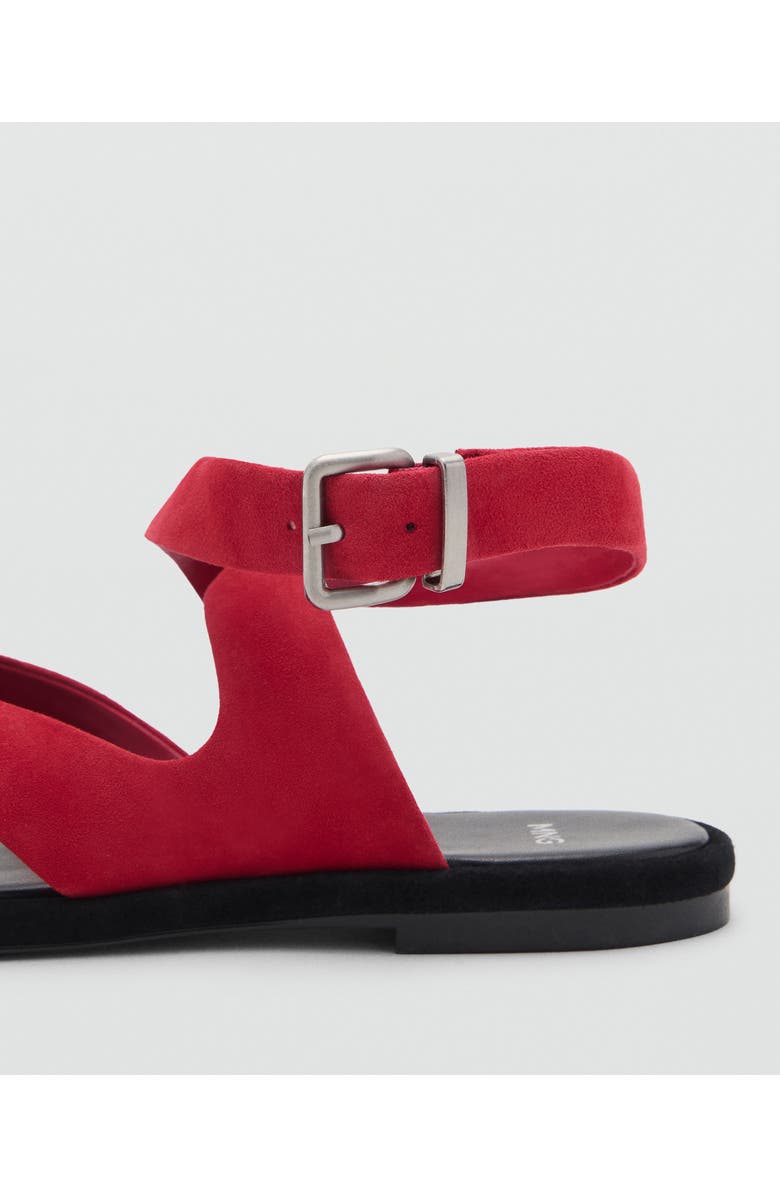MANGO Ankle Strap Sandal, Alternate, color, Red