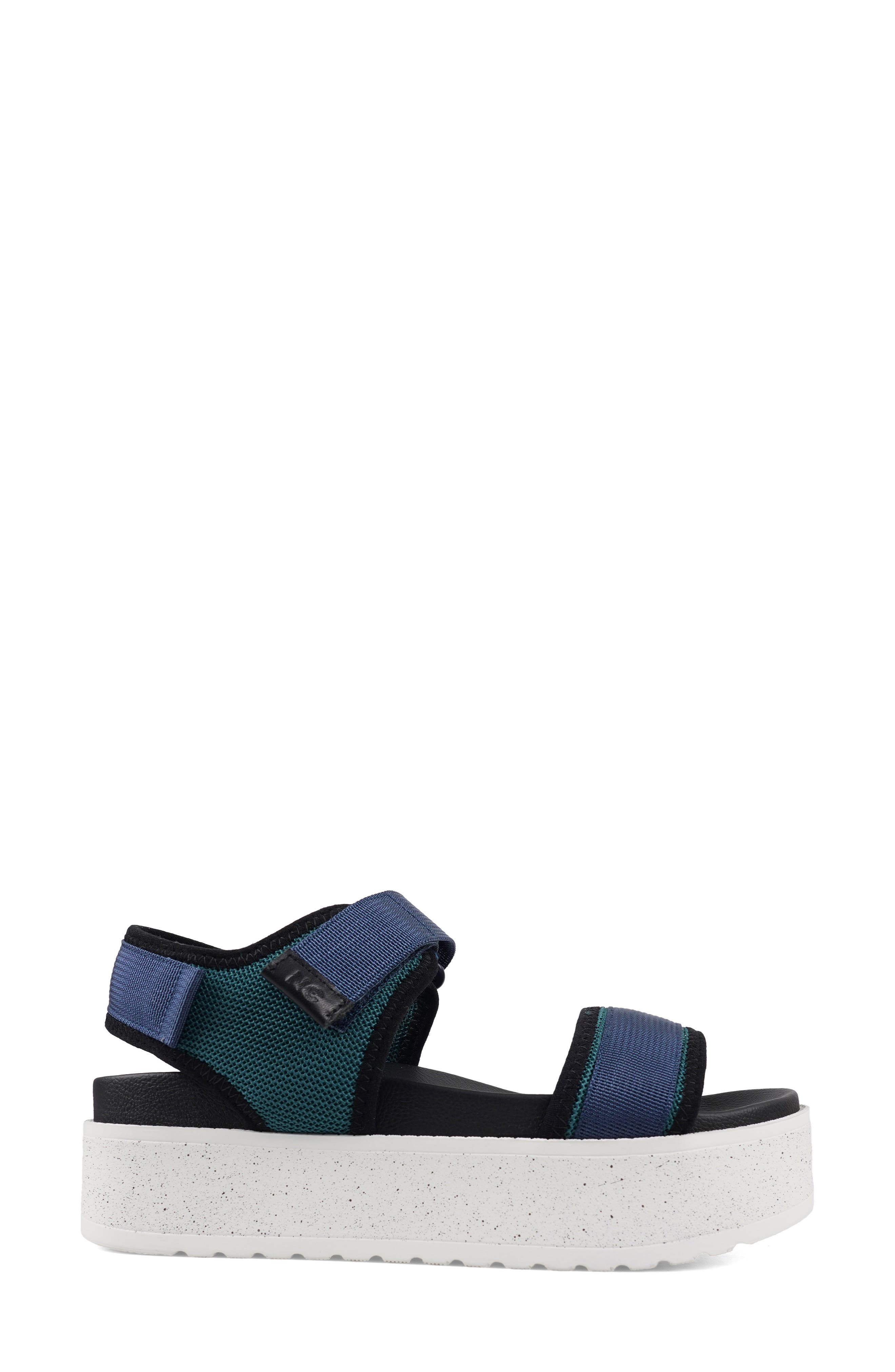 Shadoww Platform Sandal, Alternate, color, BLACK BLUE