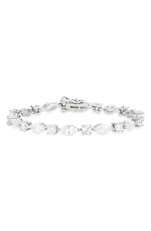 Mixed Cubic Zirconia Tennis Bracelet