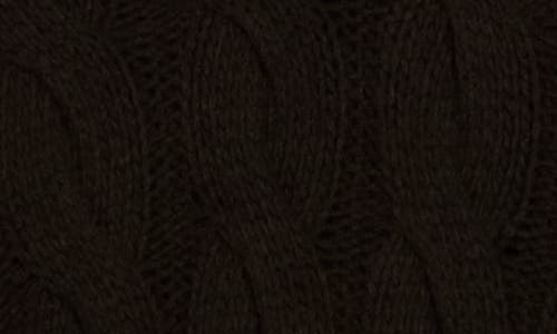 Theory Wool Blend Cable Knit Pullover Sweater In Black