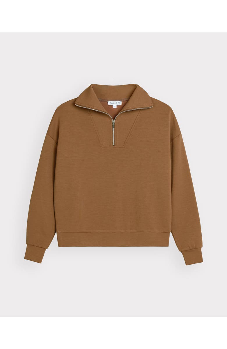 Kettlewell 1/4 Zip Soft Feel Sweatshirt, Alternate, color, Coffee