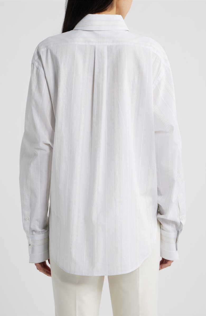 BOSS Bertyna Monday Cotton Button-Up Shirt, Alternate, color, Pale Lagoon