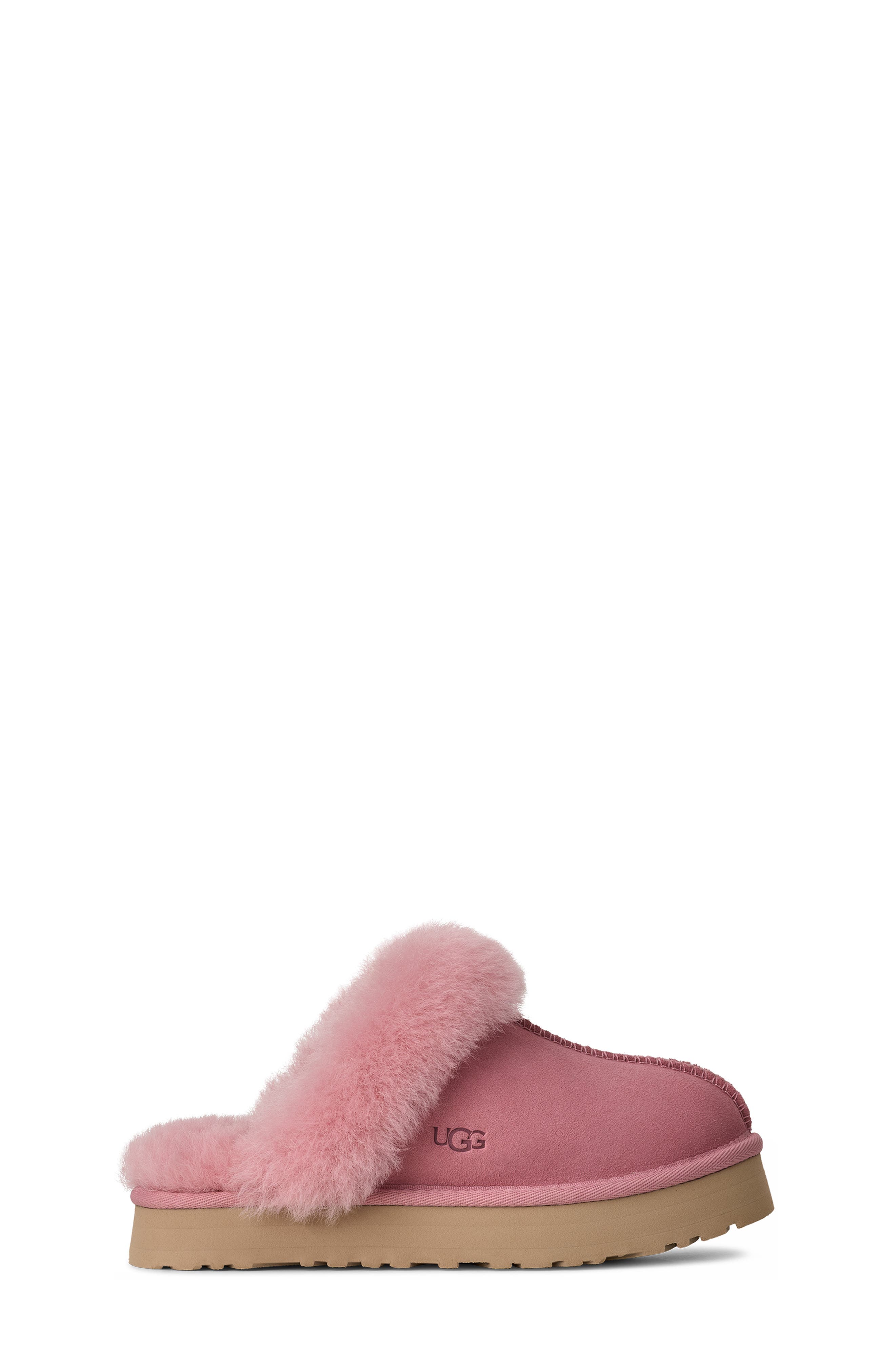 Kids' Disquette Genuine Shearling Trim Slipper, Alternate, color, HORIZON PINK