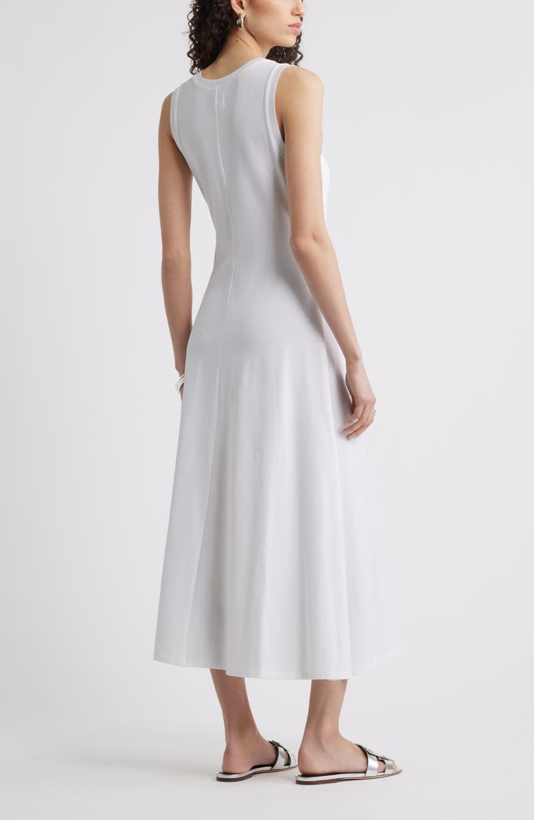 Sleeveless Cotton Blend Dress