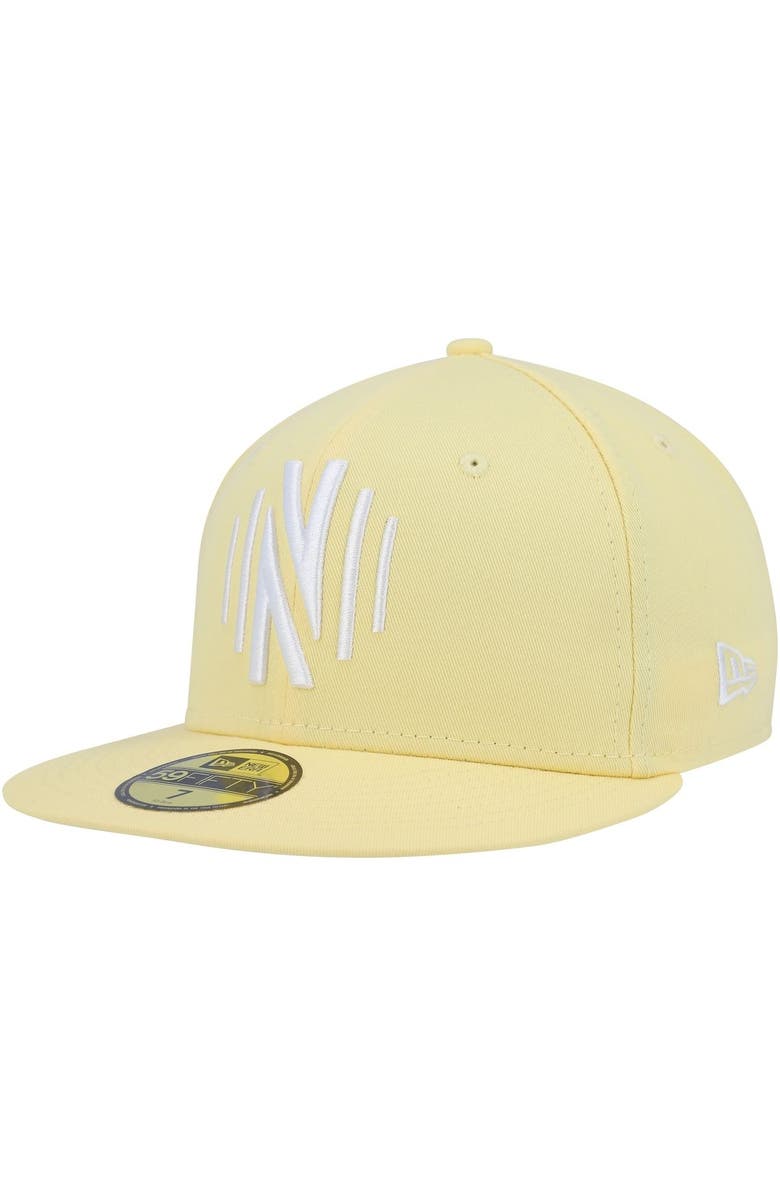 New Era Men's New Era Yellow Nashville SC Pastel Pack 59FIFTY Fitted Hat, Main, color, 