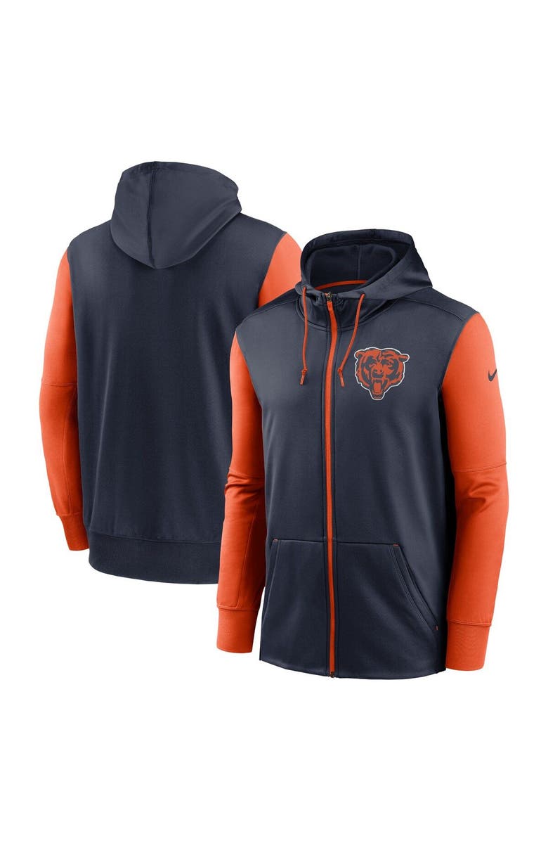 Nike Men's Nike  Navy Chicago Bears Performance Full-Zip Hoodie, Main, color, 