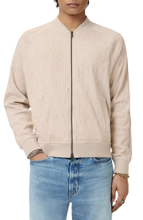 Evie Tonal Embroidered Bomber Jacket
