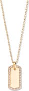 Brook and York Lola Crystal Tag Pendant Necklace