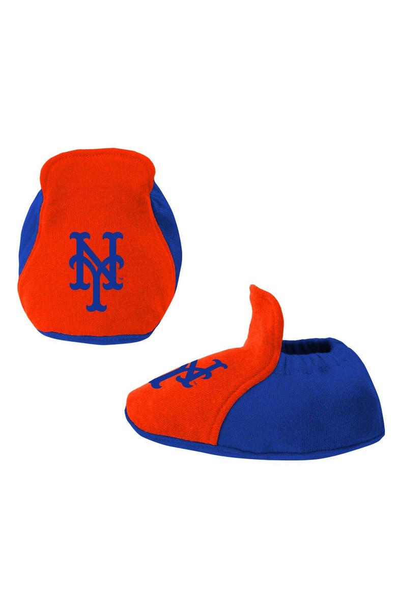 Outerstuff Newborn & Infant Royal/Orange New York Mets Three-Piece Love of Baseball Bib Bodysuit & Booties Set, Alternate, color,
