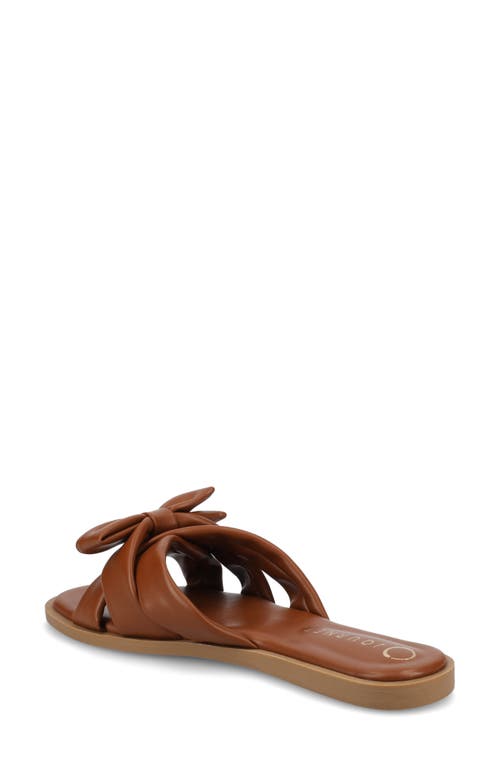JOURNEE COLLECTION JOURNEE COLLECTION PRYLIN BOW SLIDE SANDAL 