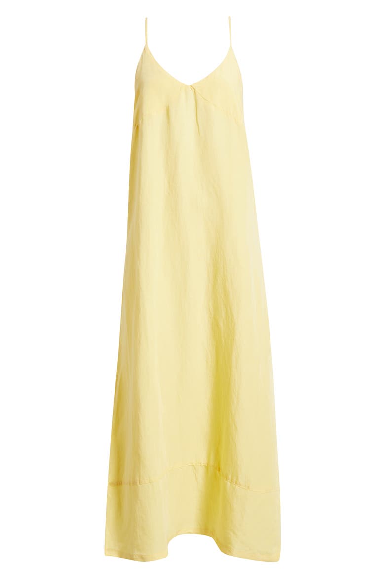 Aloha Linen Blend Maxi Sundress, Alternate, color, BANANA