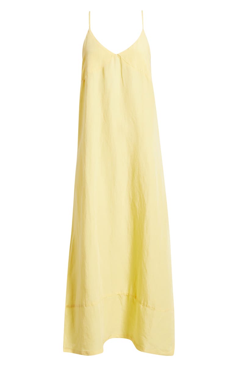 Rip Curl Aloha Linen Blend Maxi Sundress, Main, color, Banana