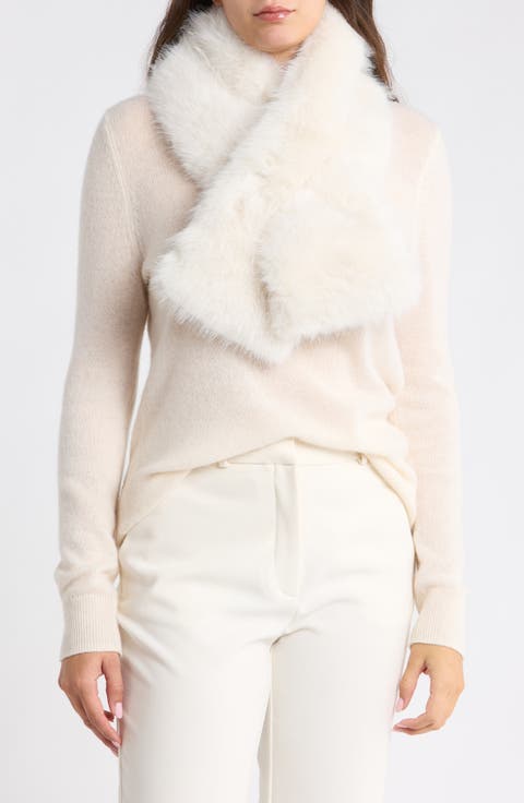Faux Fur Eyelash Scarf