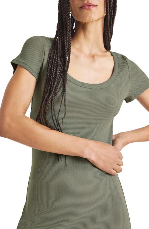 Splendid Iva Rib Midi Dress In Soft Vob