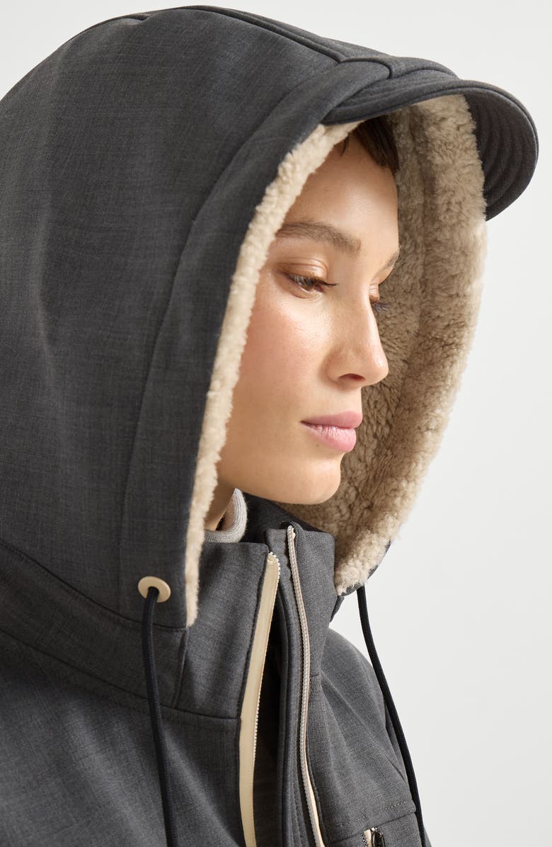 Brunello Cucinelli Mountain outerwear jacket, Alternate, color, Anthracite