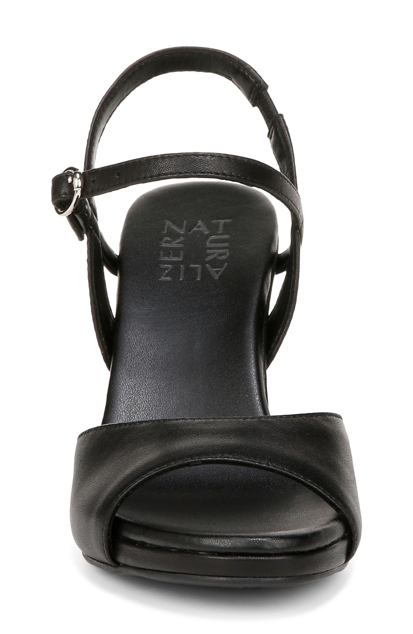 Naturalizer Lala Ankle Strap Sandal, Alternate, color, Black Leather