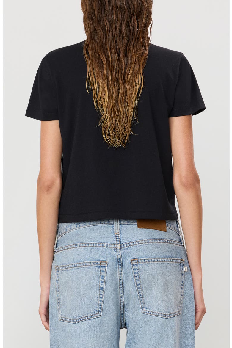 Short-Sleeved Boxy T-Shirt, Alternate, color, BLACK