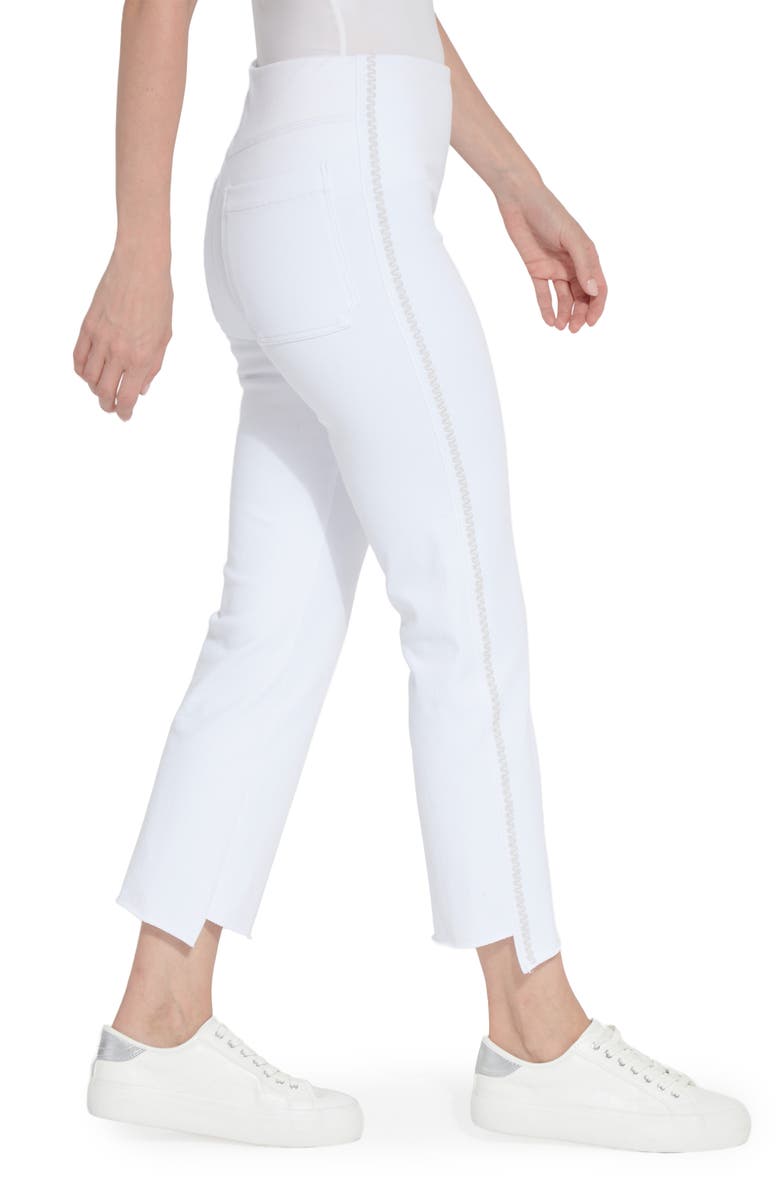 Lysse Kenny Step Hem Ankle Baby Bootcut Jeans, Alternate, color, White