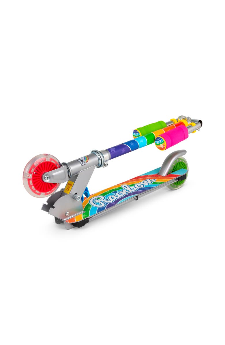 Ozbozz Flashing Adjustable Scooter Rainbow Lightup Wheels, Alternate, color, Multicolored