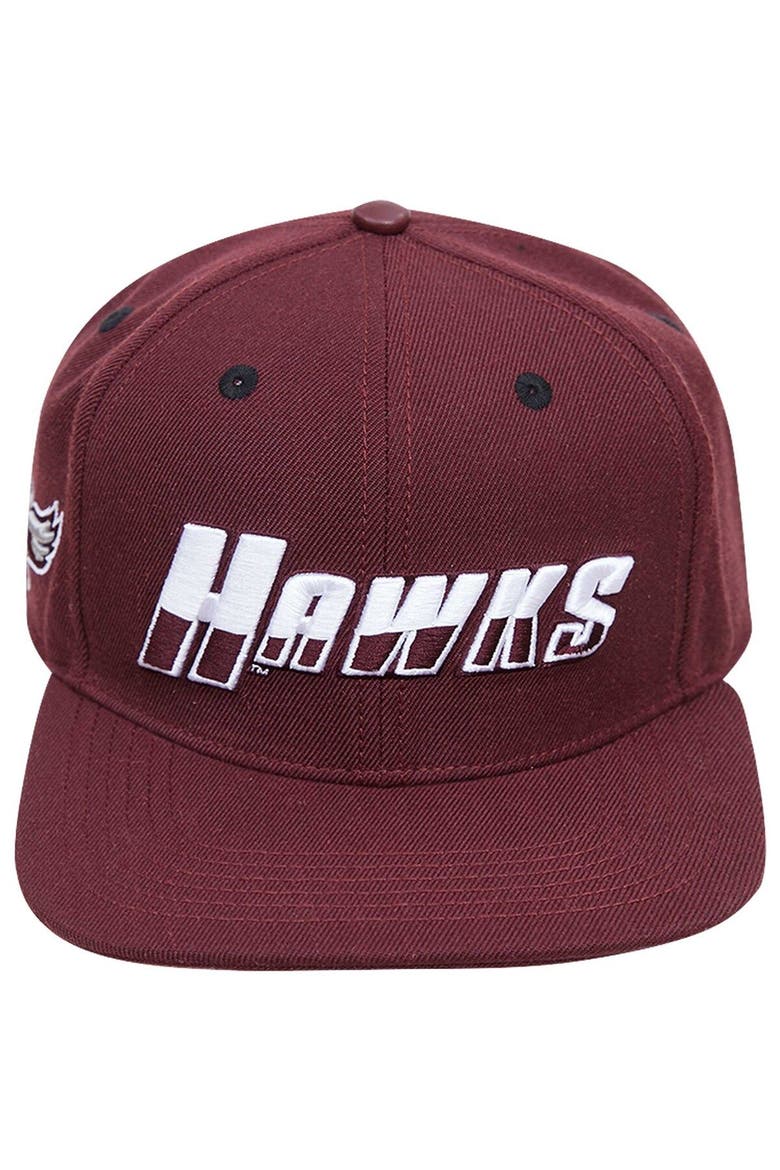 Men's Pro Standard  Maroon Maryland Eastern Shore Hawks Evergreen Hawks Snapback Hat, Alternate, color, Maroon