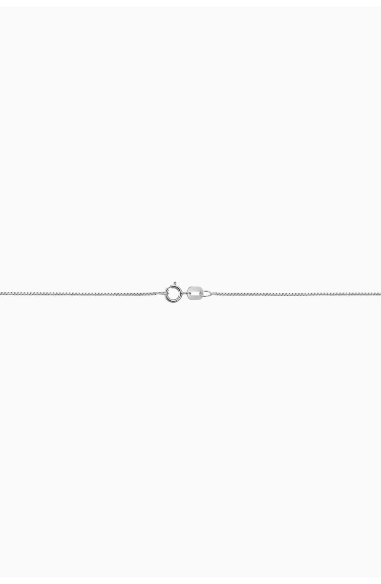 Oradina 14K Gold Bodega Box Chain, Alternate, color, White Gold