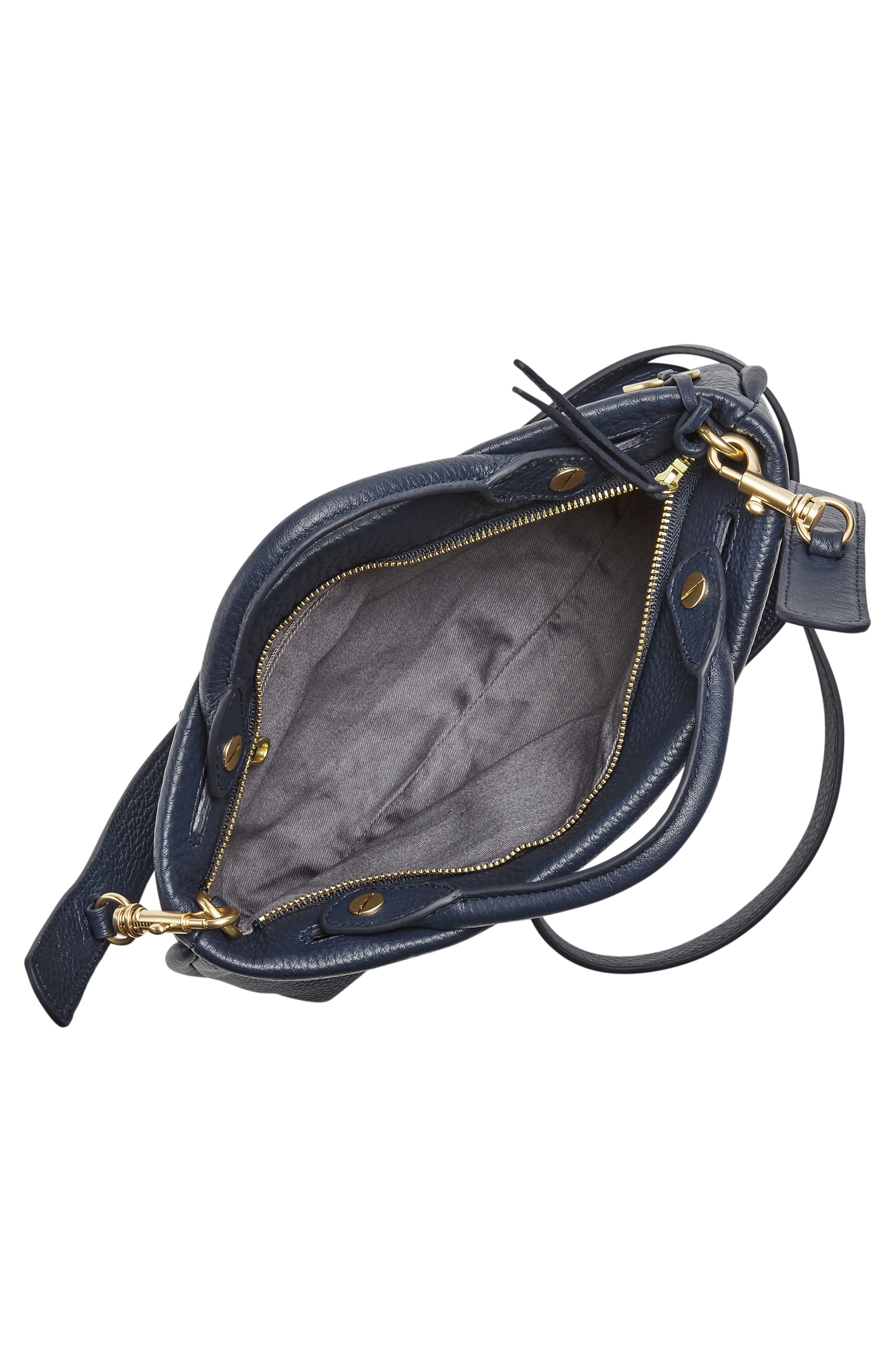 Skagen Mikkeline Mini Leather Satchel, Alternate, color, 