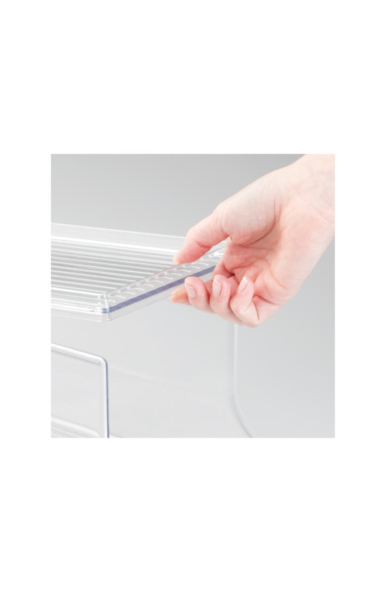 Basic Soda Can Organizer with Lid for Pantry - Set of 4 - Clear - Made in USA, Alternate, color, Clear